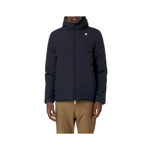 KWAY Giacca imbottita Giubbotto Uomo modello Jack corto Nero verde - Francavilla Moda